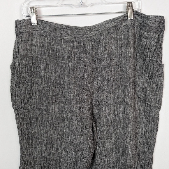 NEW Liv By Habitat Clothes 2X Wide Lantern Pant Linen Crinkled Lagenlook Boho - Picture 4 of 9